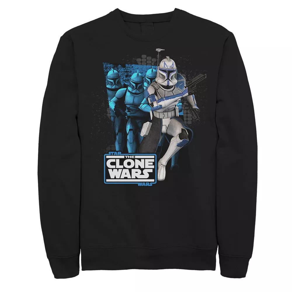 Men's Star Wars: The Clone Wars Clone Captain Rex Mashup Sweatshirt, Size: Small, Black Product Image