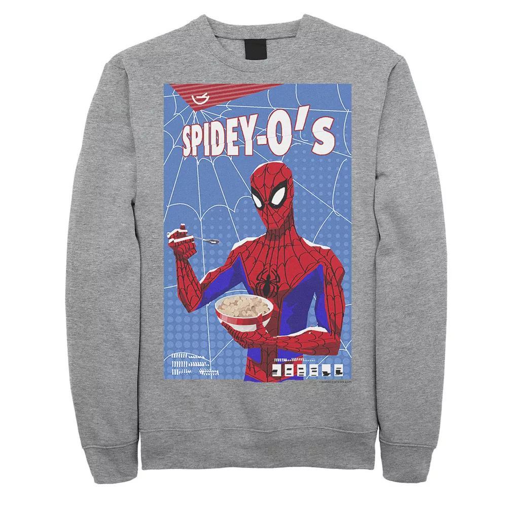 Mens Marvel Spider-Man Spiderverse Sweatshirt Athletic Grey Product Image