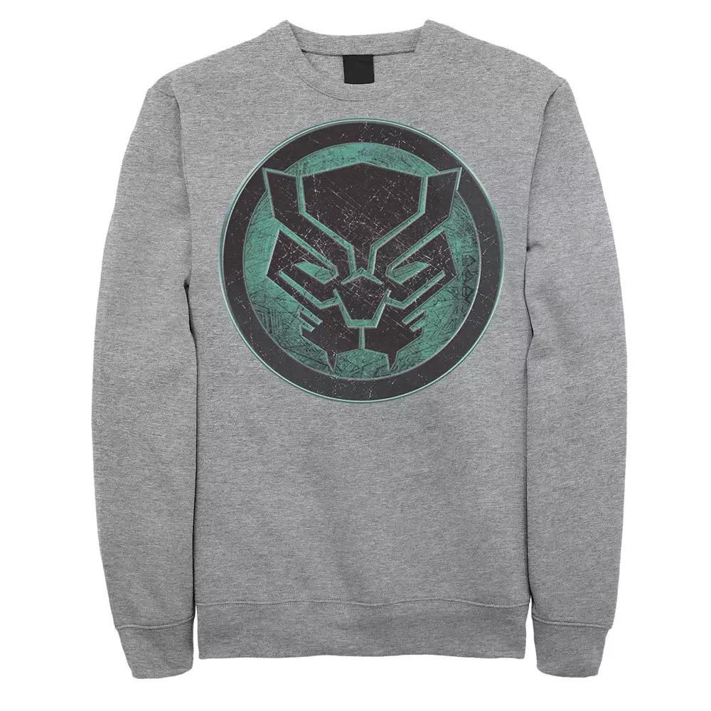 Men's Marvel Avengers Black Panther Symbol Fleece, Size: XL, Athletic Grey Product Image