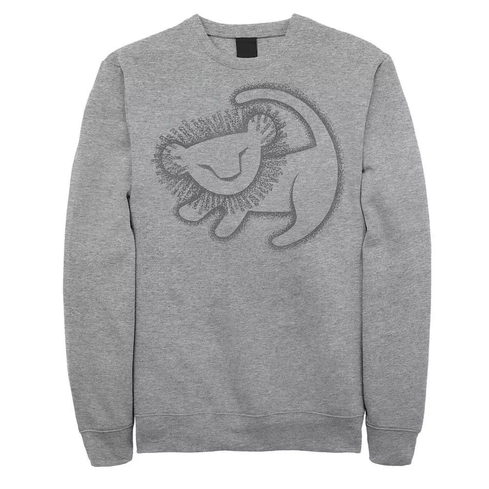 Mens Disney Pixar Cars Iconic DINOCO Gas Station Logo Pullover Fleece Athletic Grey Product Image