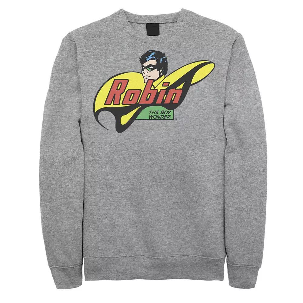 Men's DC Comics Robin The Boy Wonder Comic Sweatshirt, Size: XL, Athletic Grey Product Image