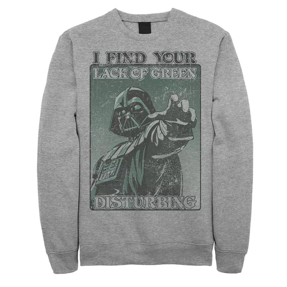 Men's Star Wars Darth Vader "Lack Of Green" Sweatshirt, Size: XXL, Athletic Grey Product Image