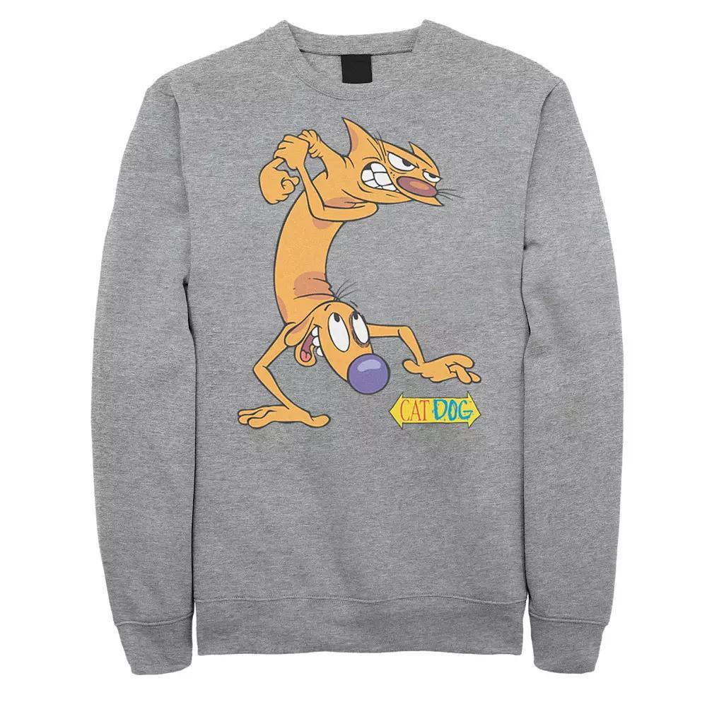 Mens Disney Pixar Cars Iconic DINOCO Gas Station Logo Pullover Fleece Athletic Grey Product Image
