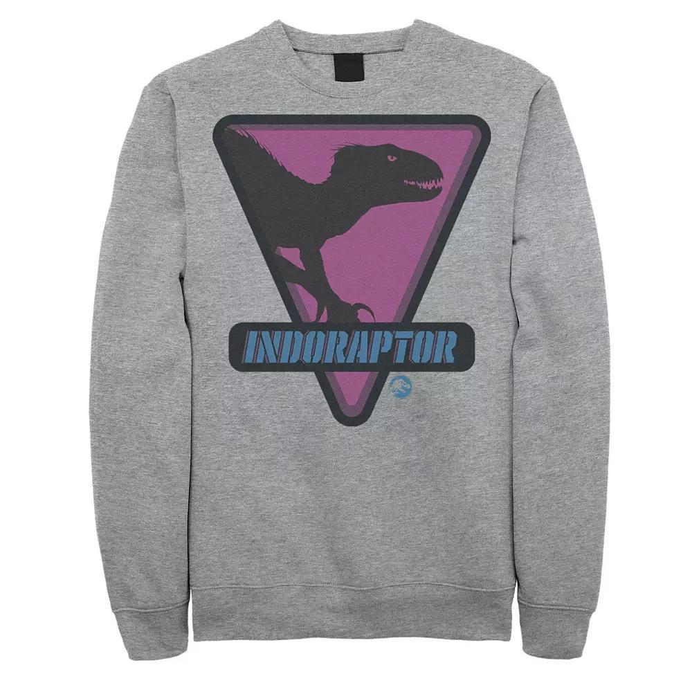 Men's Jurassic World Indoraptor Silhouette Sweatshirt, Size: Medium, Athletic Grey Product Image