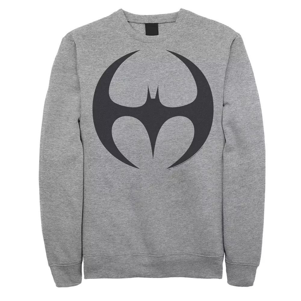Men's DC Comics Batman Gadgets Classic Logo Ringer Tee, Size: Medium, Athletic Grey Product Image