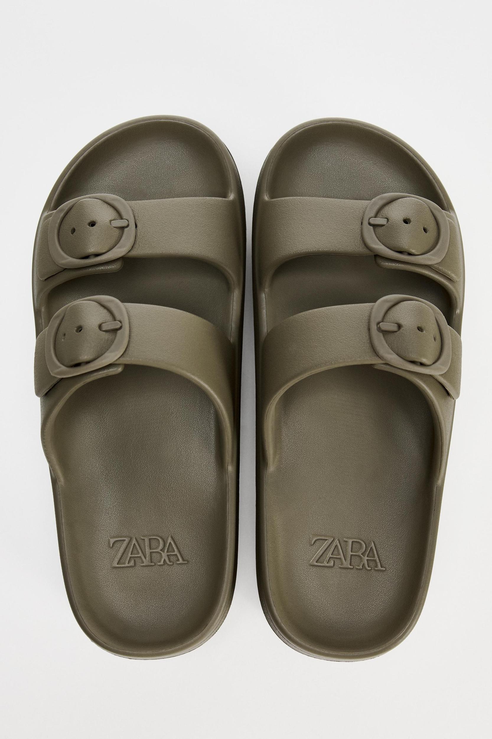 RUBBERIZED STRAPPY ATHLETIC SANDALS Product Image