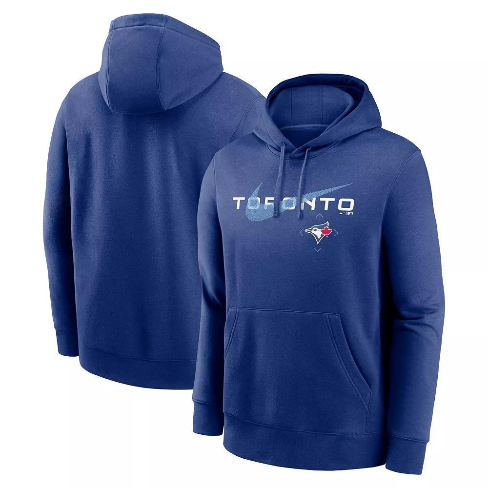 Men's Nike Royal Toronto Blue Jays Swoosh NeighborHOOD Pullover Hoodie, Size: 3XL, Jay Blue Product Image