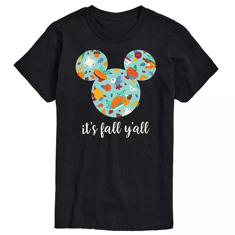 Disneys Mickey Mouse Big & Tall Its Fall Yall Tee, Mens Product Image