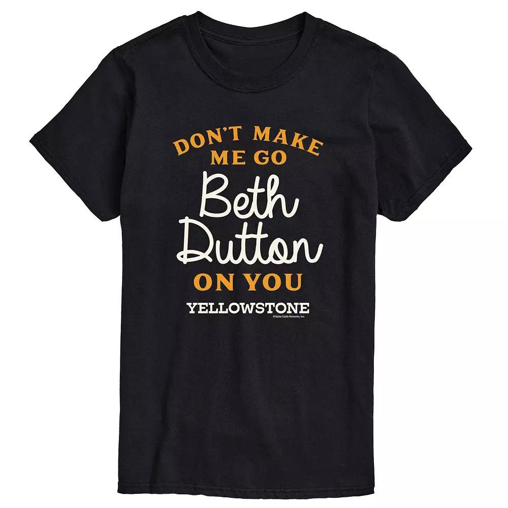 Big & Tall Yellowstone Beth Dutton Tee, Mens Product Image
