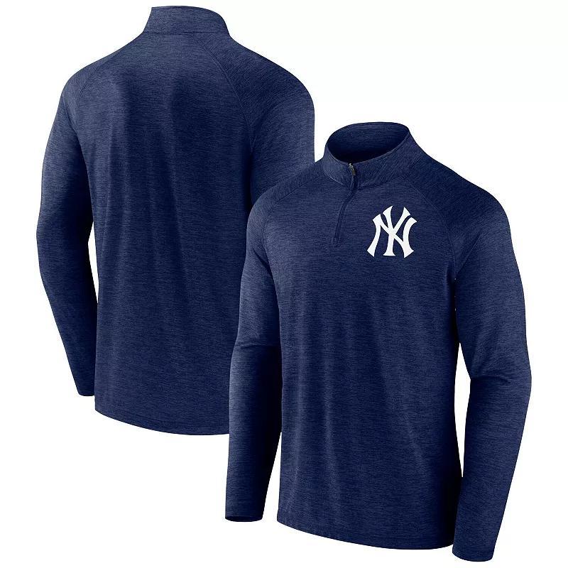 Men's Profile Navy Boston Red Sox Big & Tall Raglan Quarter-Zip Top, Size: 2XB, Blue Product Image