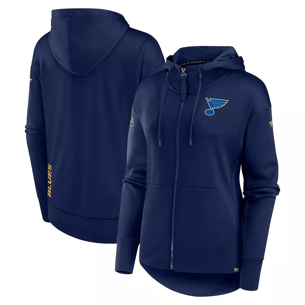 Women's Fanatics Branded  Black Pittsburgh Penguins Authentic Pro Scuba Full-Zip Hoodie, Size: Small Product Image
