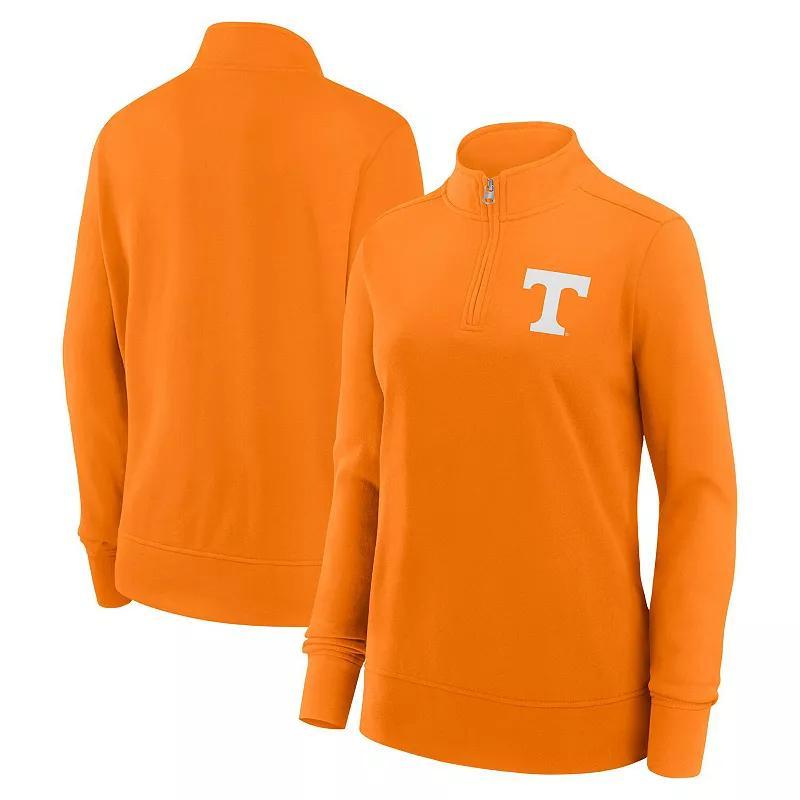 Women's Fanatics Tennessee Orange Tennessee Volunteers Velocity French Terry Quarter-Zip Jacket, Size: Large Product Image