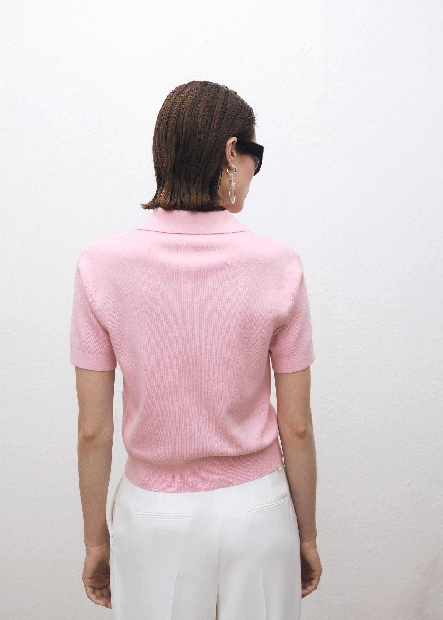 Wool-blend polo-neck sweater - Women | MANGO USA Product Image