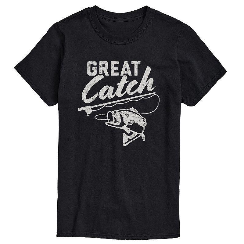 Big & Tall Great Catch Graphic Tee, Mens Product Image
