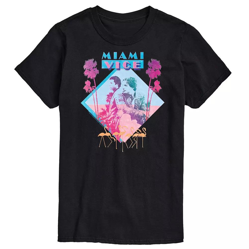 Big & Tall Miami Vice Graphic Tee, Mens Product Image