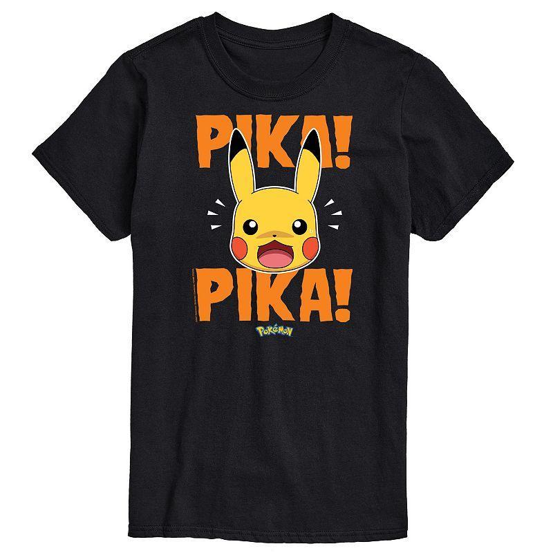 Mens Pokemon Pika Pika Scared Graphic Tee Product Image