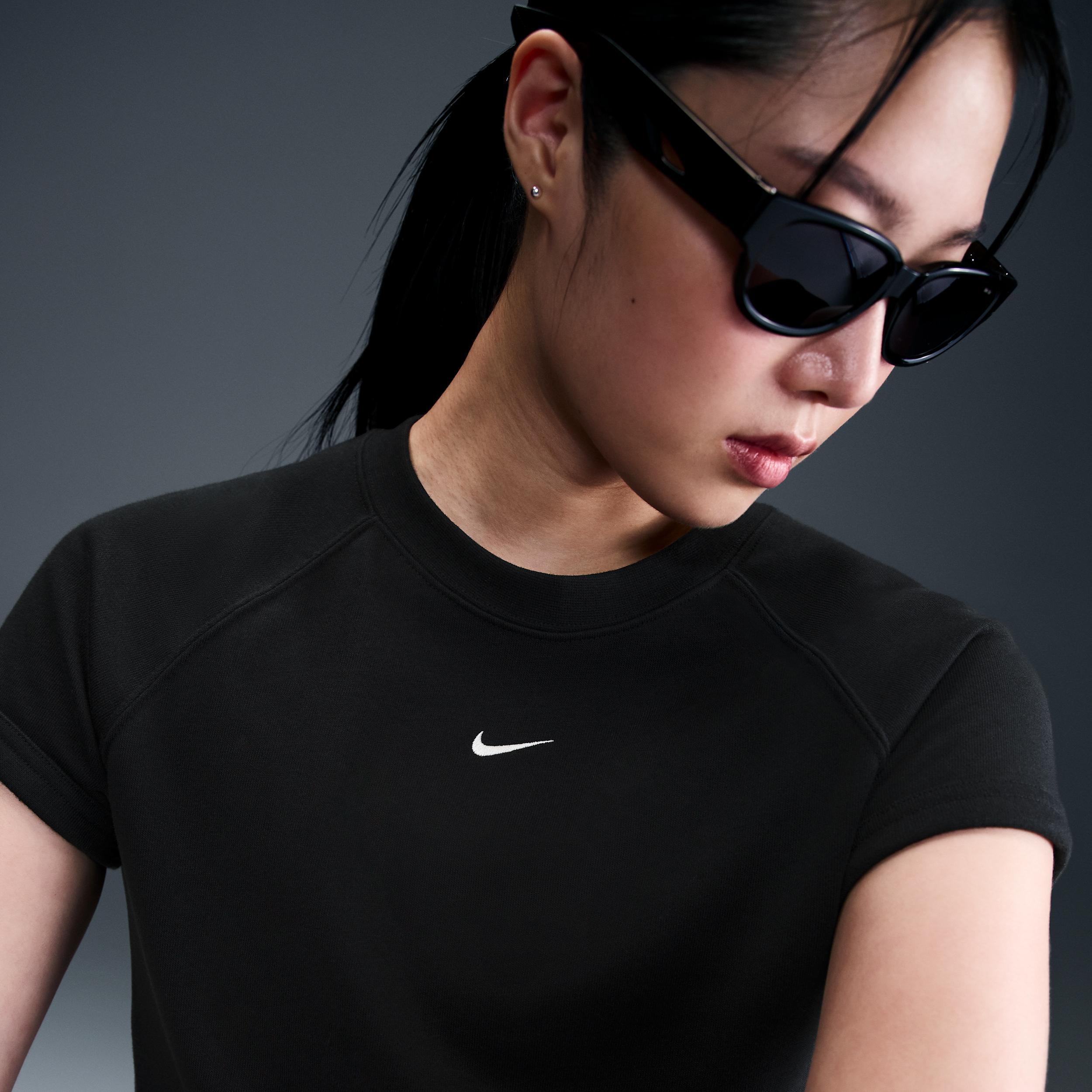 Women's Nike Sportswear Chill Terry Short-Sleeve French Terry Top Product Image