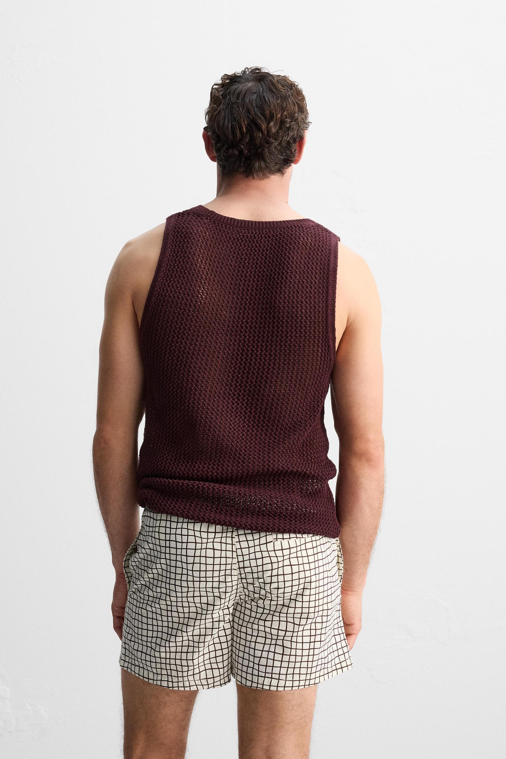 REGULAR CHECK PRINT SWIMSUIT Product Image