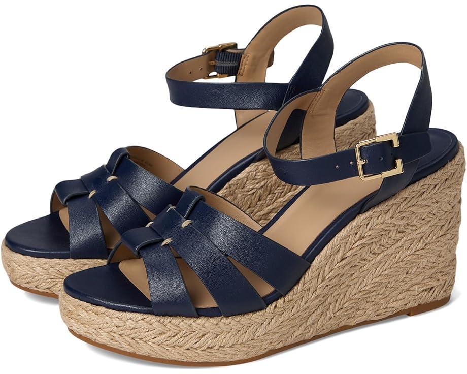 Hilarie Burnished Leather Espadrille Product Image