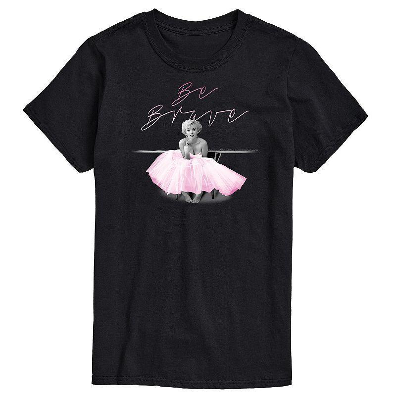 Big & Tall Marilyn Monroe Be Brave Tee, Men's, Size: 4XB, Black Product Image