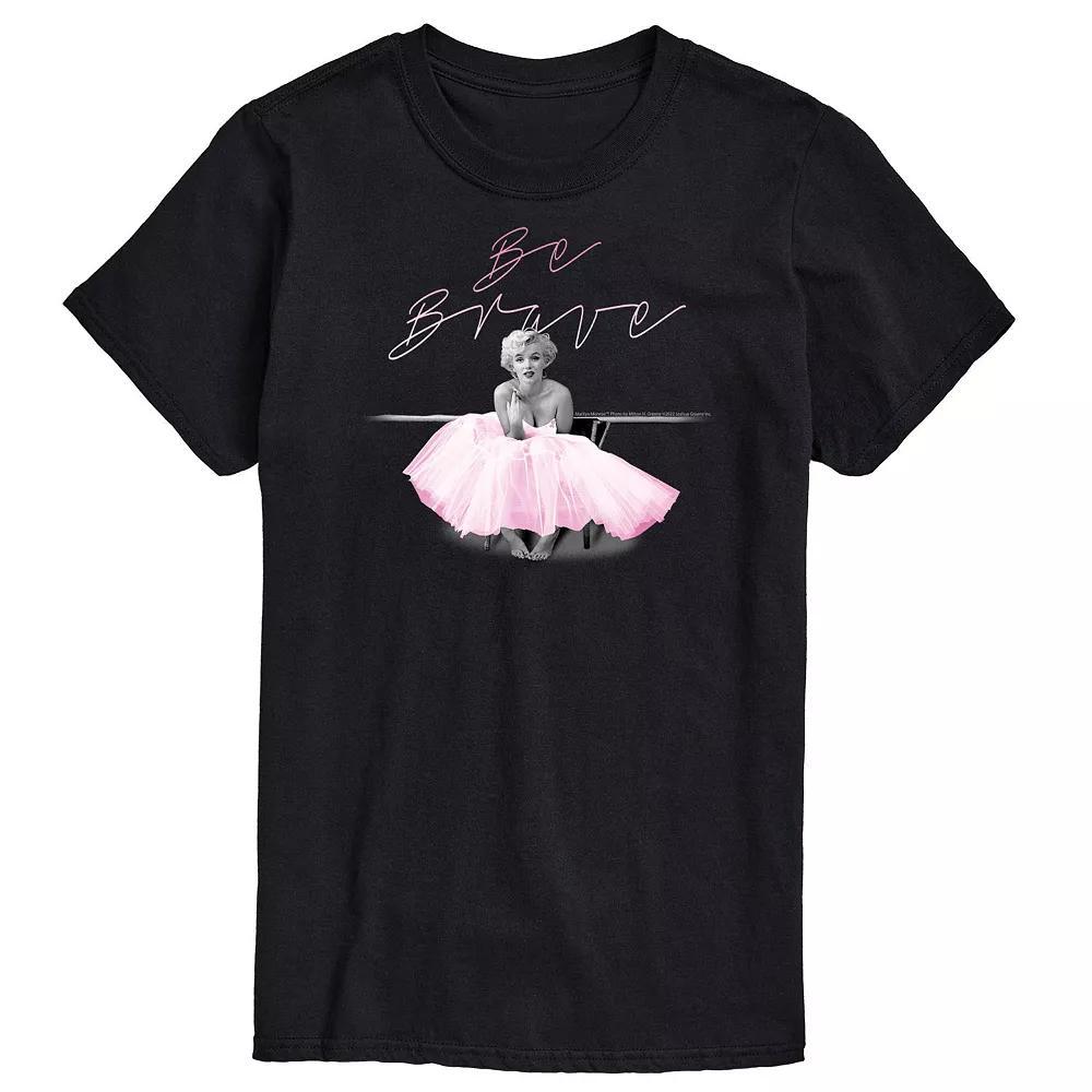 Big & Tall Marilyn Monroe Be Brave Tee, Men's, Size: 4XB, Black Product Image