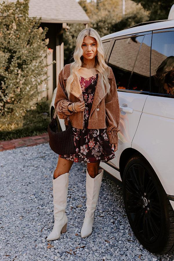 Vino Sippin' Floral Mini Dress Product Image