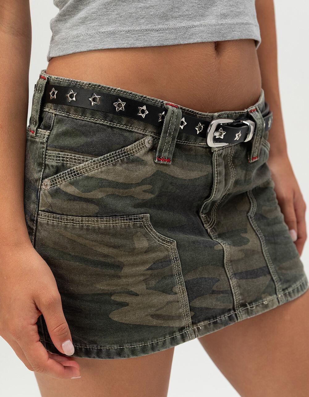 Star Grommet Belt - BLACK Product Image