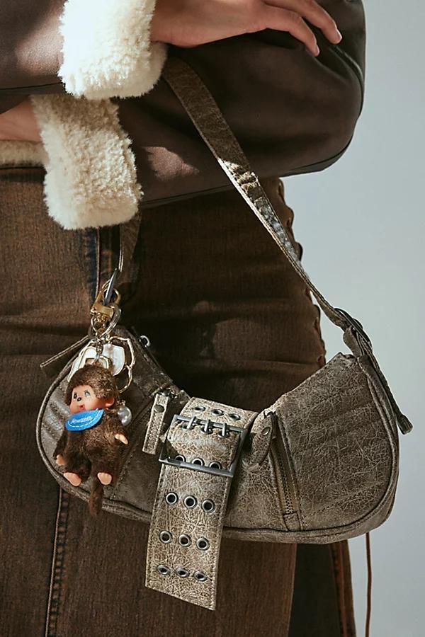 Silence + Noise Riveted Strap Faux Leather Moto Bag Womens at Urban Outfitters Product Image