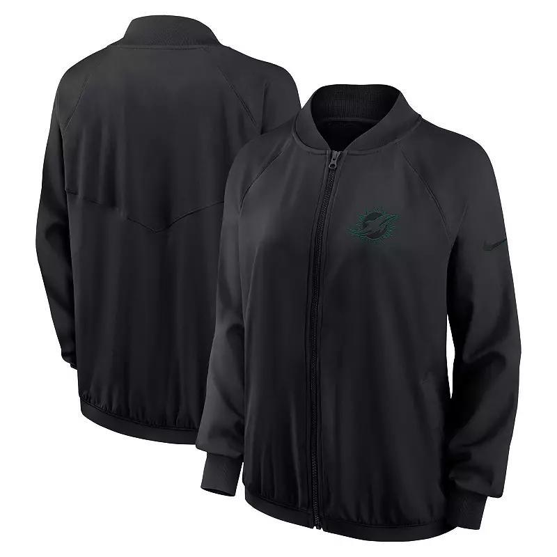 Women's Nike Black Buffalo Bills Raglan Full-Zip Jacket, Size: XL Product Image