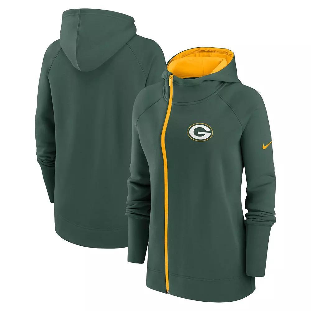 Women's Nike  Powder Blue Los Angeles Chargers Asymmetrical Raglan Full-Zip Hoodie, Size: XL, Light Product Image