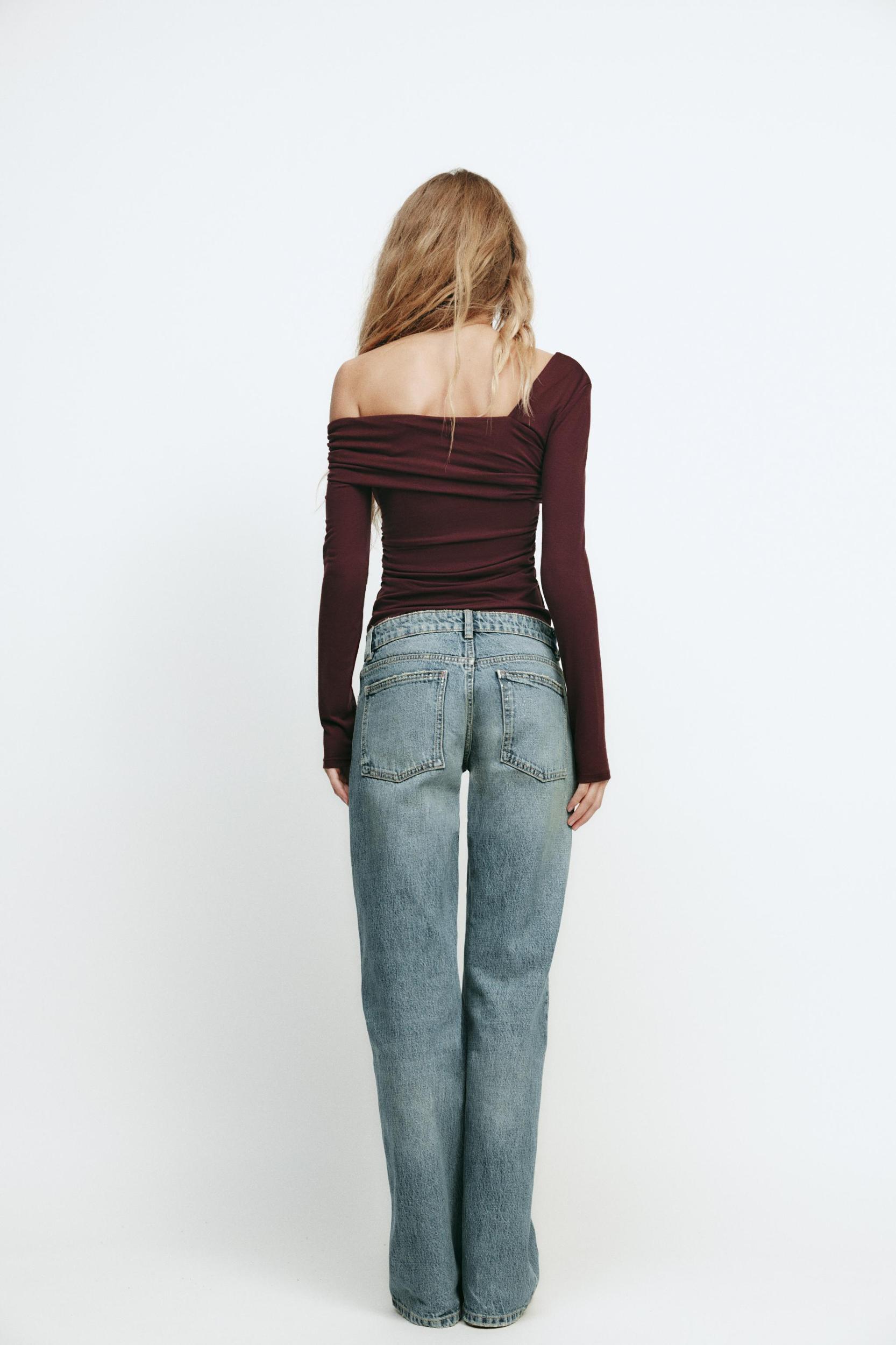 ASYMMETRIC NECKLINE TOP Product Image