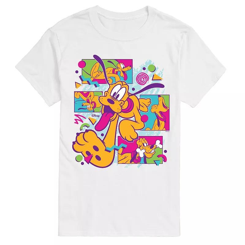 Disneys Pluto Big & Tall 80s Vintage Graphic Tee, Mens Product Image