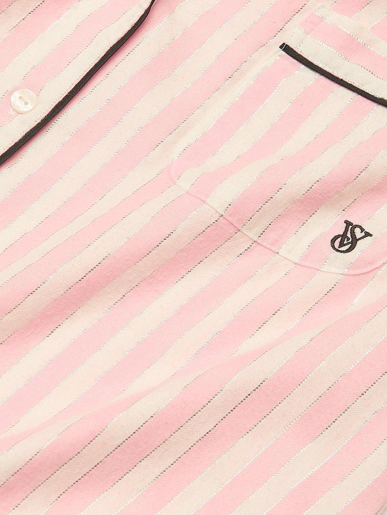 Flannel Popover Long Pajama Set Product Image