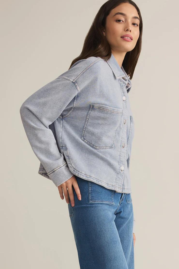 All Day Cropped Knit Jacket Product Image