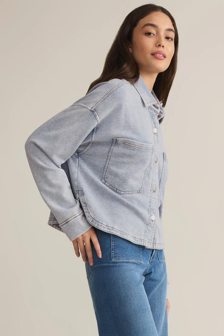 All Day Cropped Knit Jacket Product Image
