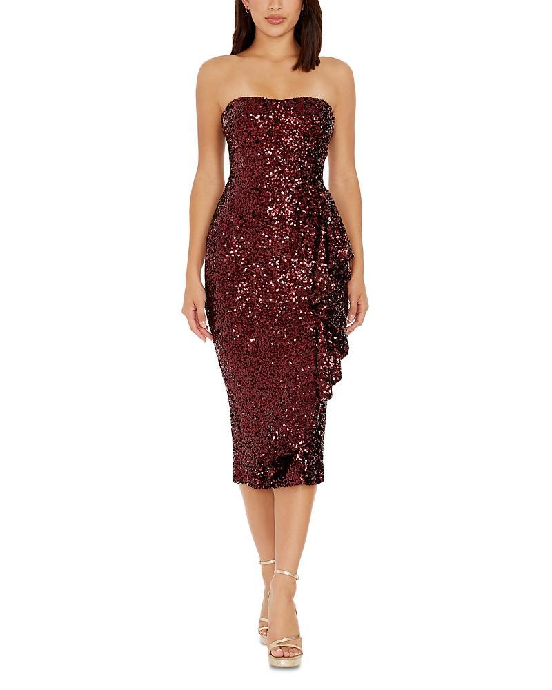 Womens Alexis Sequin Midi Dress Product Image