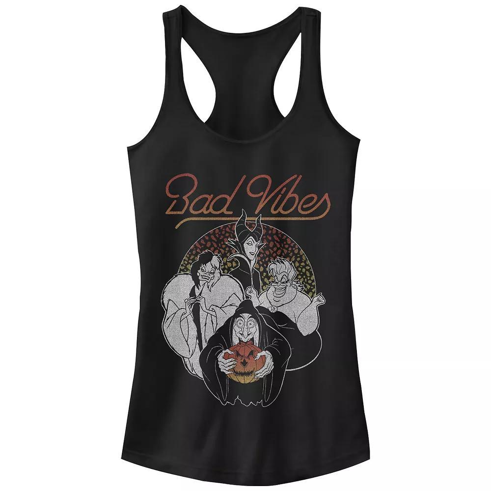 Disney Villains Bad Vibes Halloween Juniors Racerback Tank Top, Girls Product Image