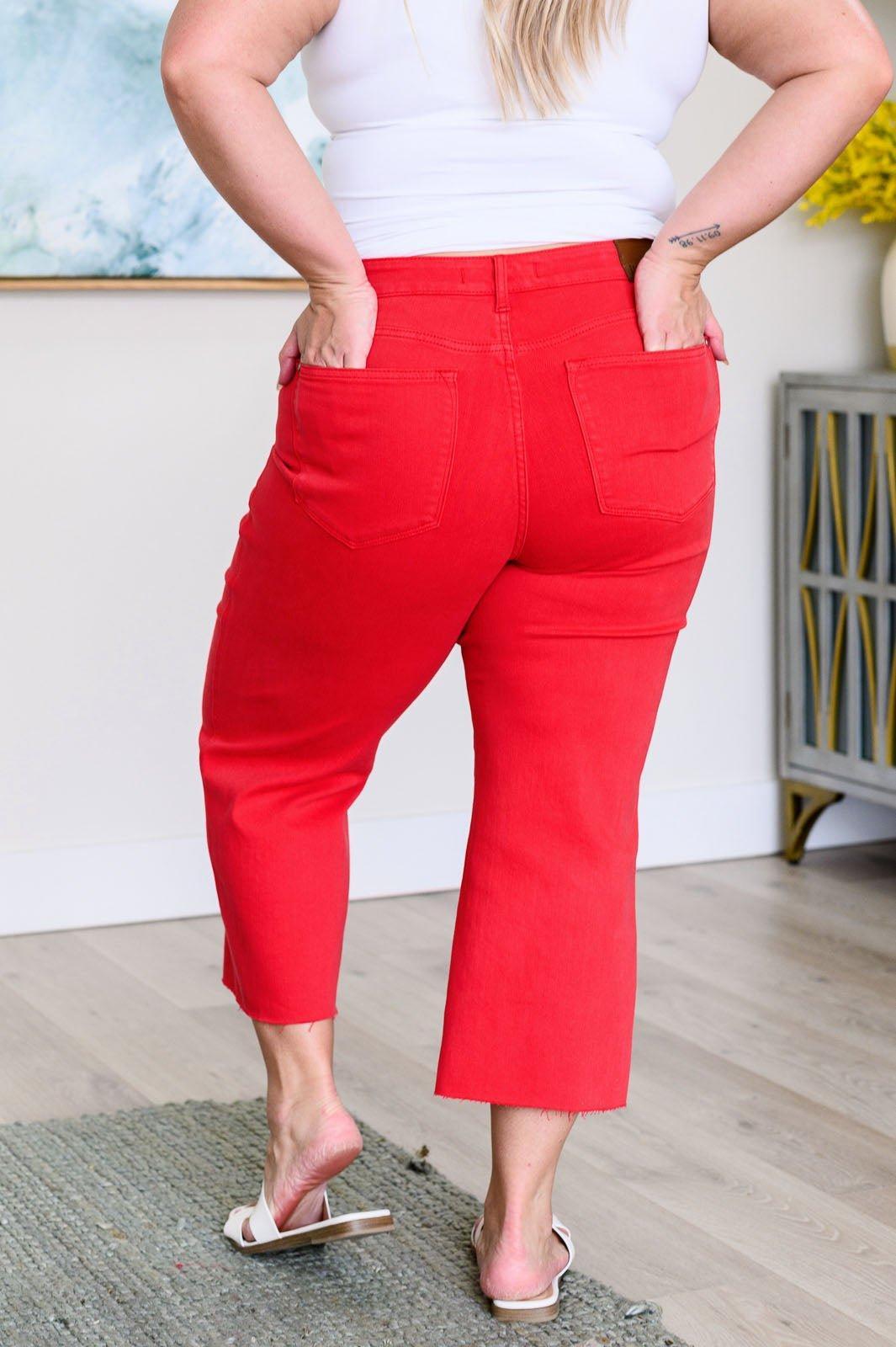 Lizzy Wide Leg Cropped Jeans *FS Product Image