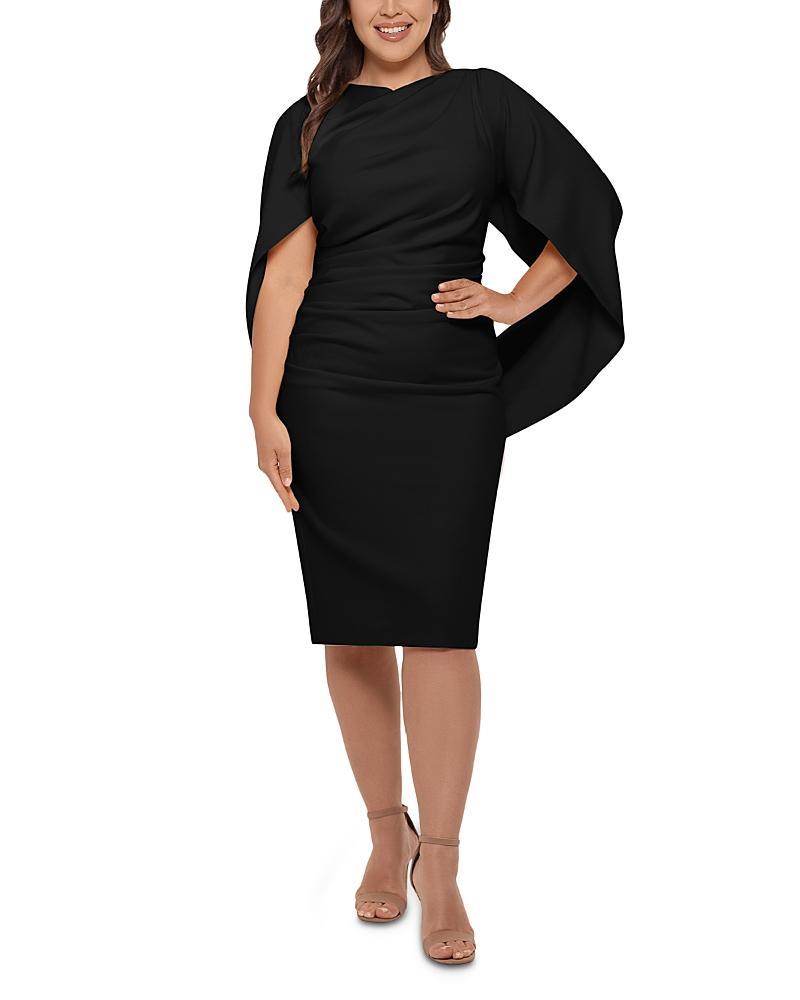 Betsy & Adam Drape Back Cocktail Dress Product Image