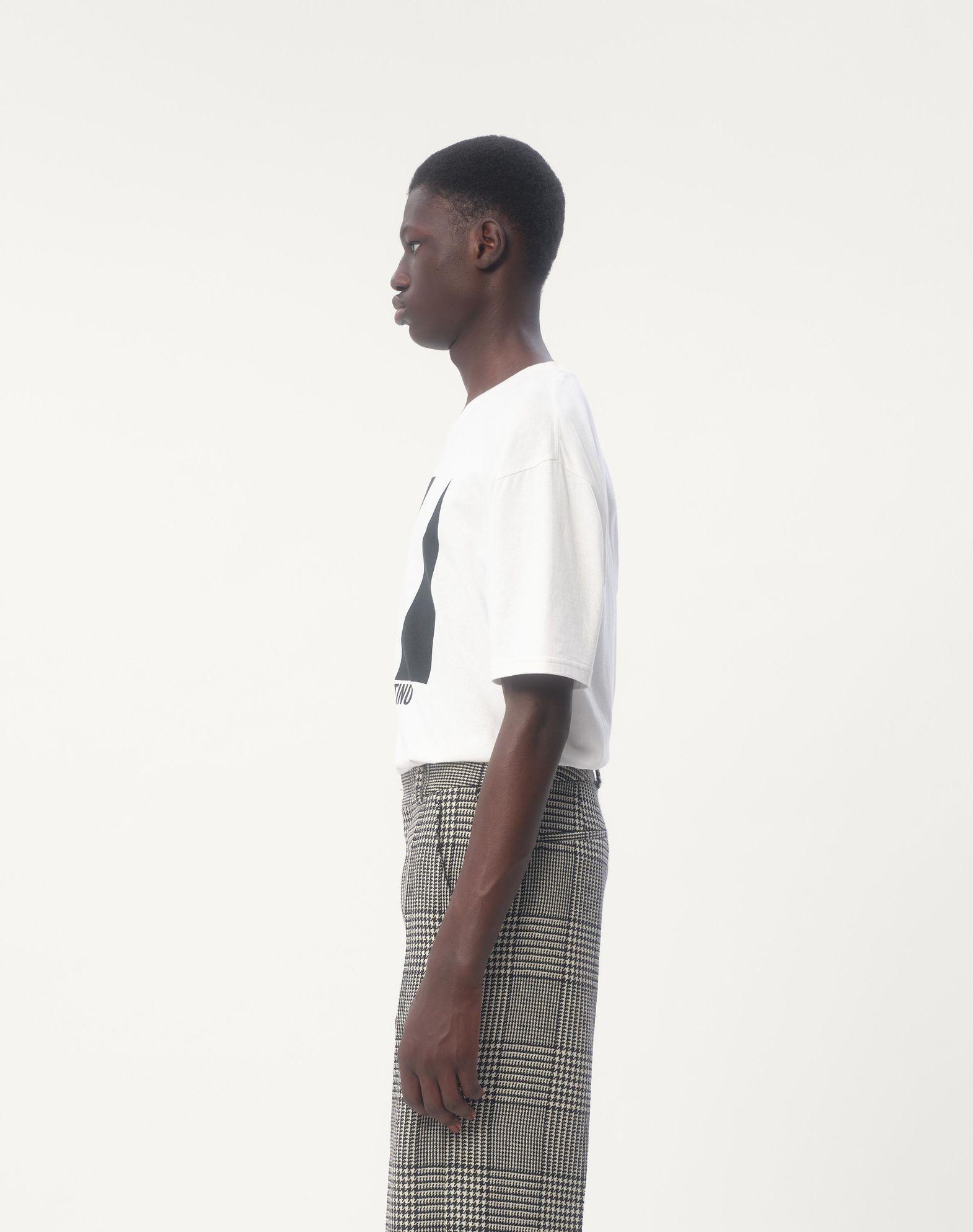 Cotton T-Shirt With Chez Valentino Print Product Image