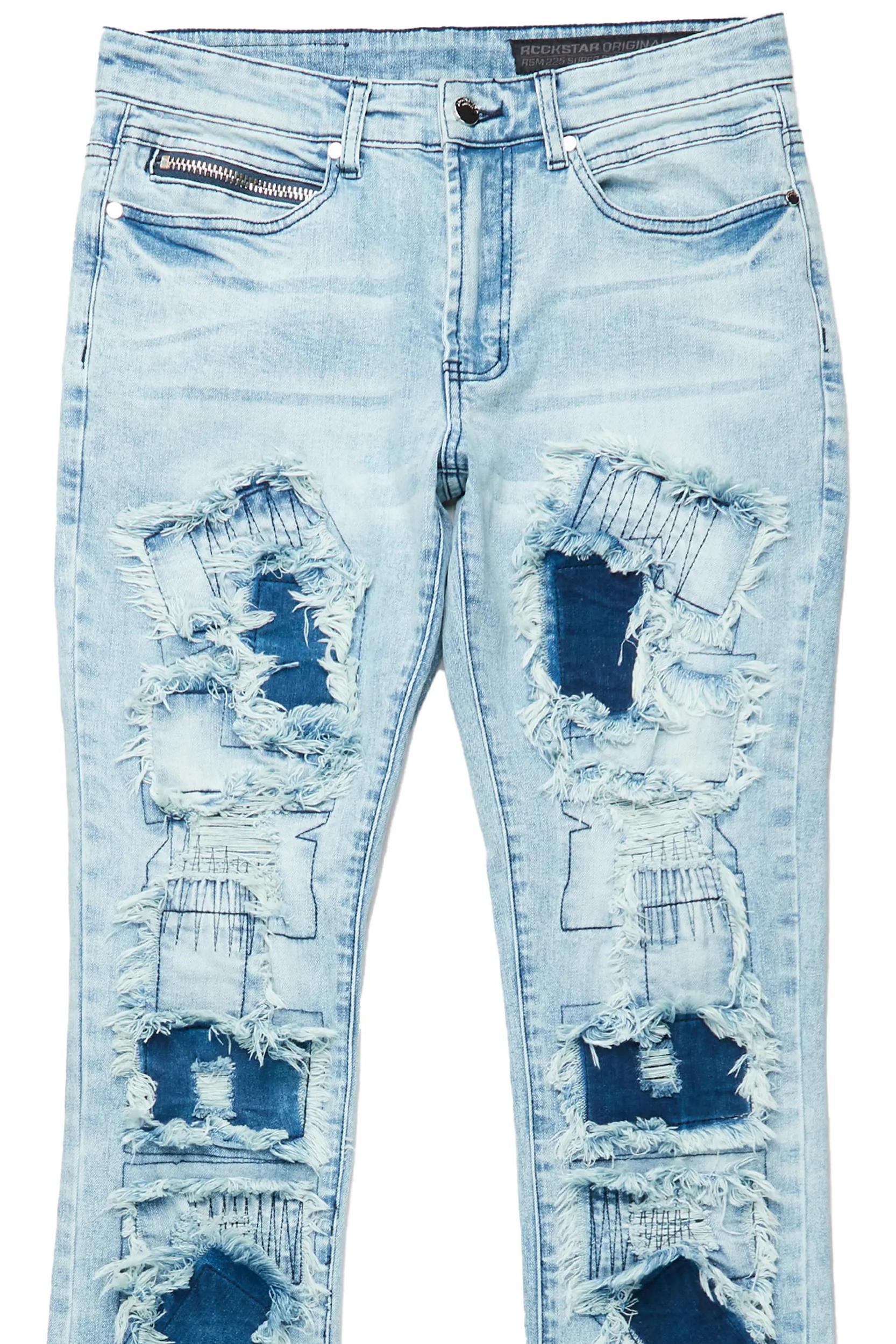 Camden Blue Super Stacked Flare Jean Male Product Image