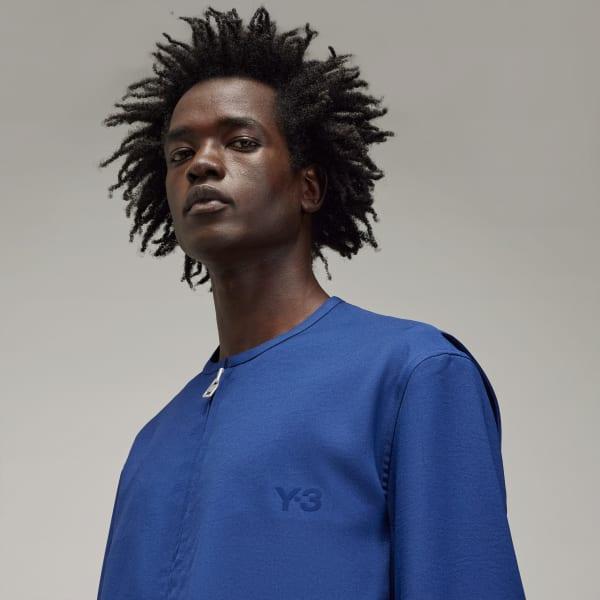 adidas Y-3 Mesh 3-Stripes Track Top Dark Blue XS Mens Product Image