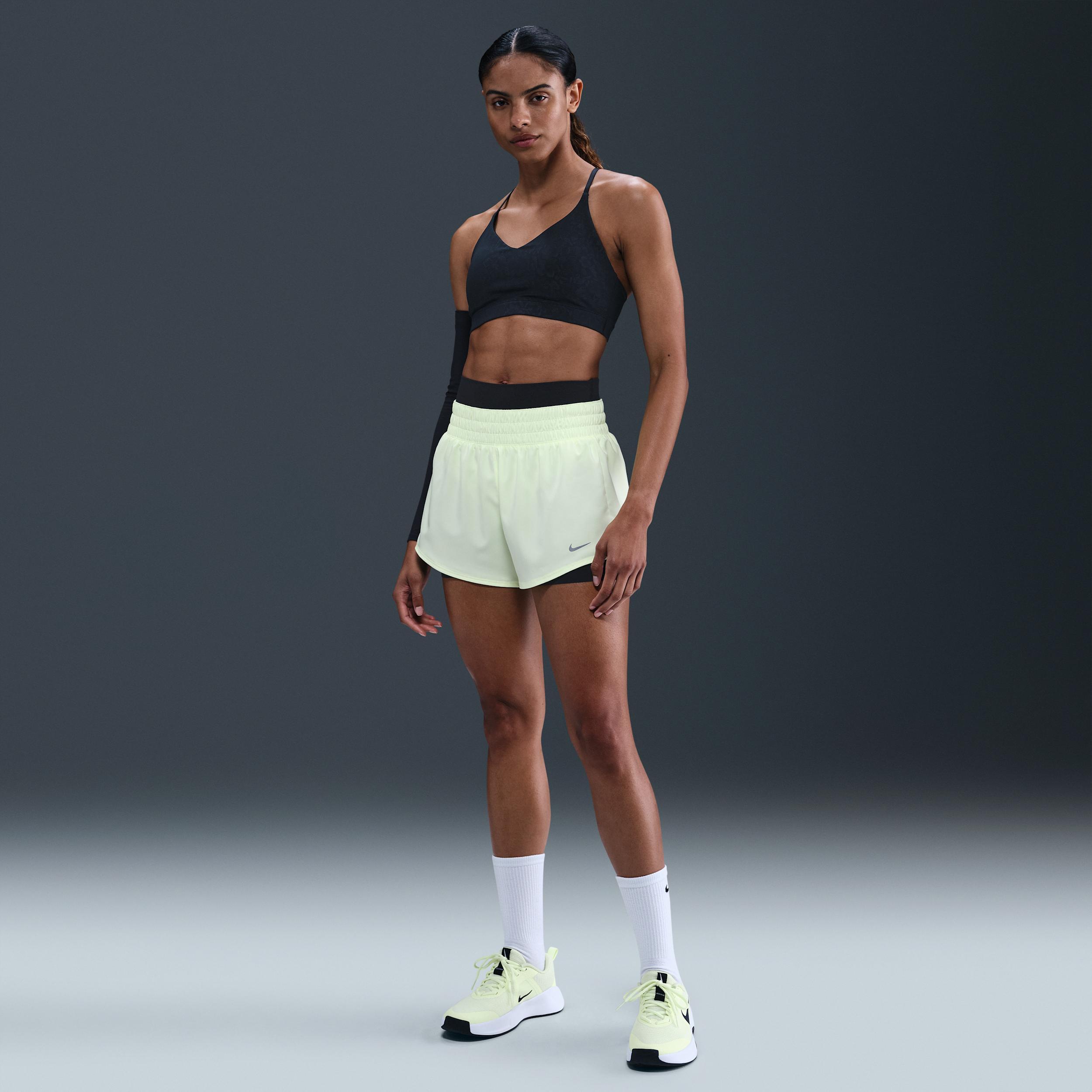 Nike Women's Indy Light Support Padded Floral Sports Bra Product Image