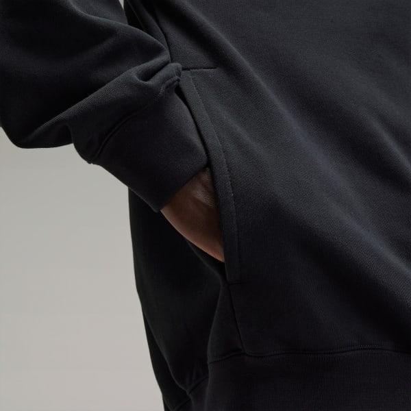 adidas Y-3 French Terry Hoodie Black XS Mens Product Image