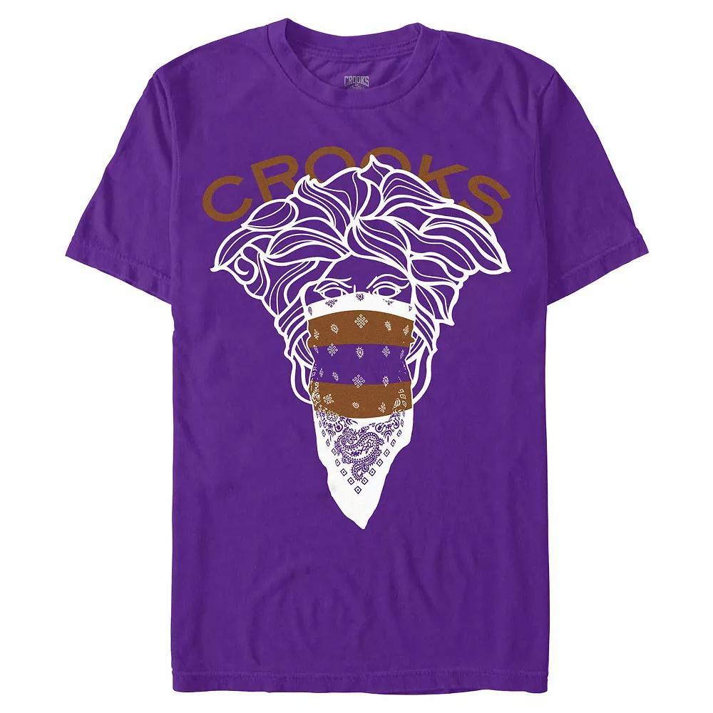Men's Crooks And Castle New Bandit Graphic Tee, Size: XXL, Purple Product Image