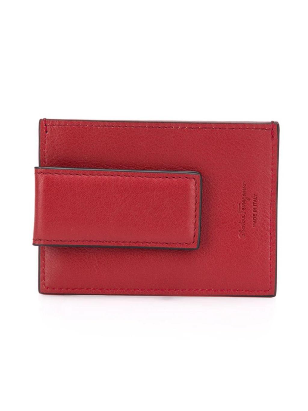 FERRAGAMO Double Gancio Cardholder In Black Product Image