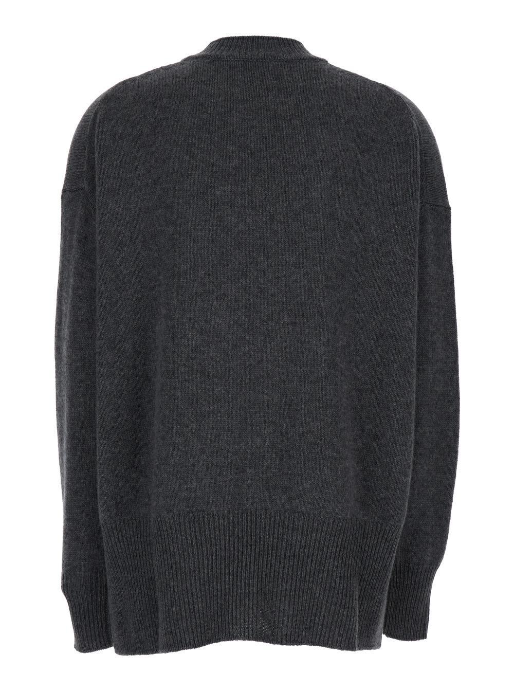 JIL SANDER Cashmere Pull In Grey Product Image