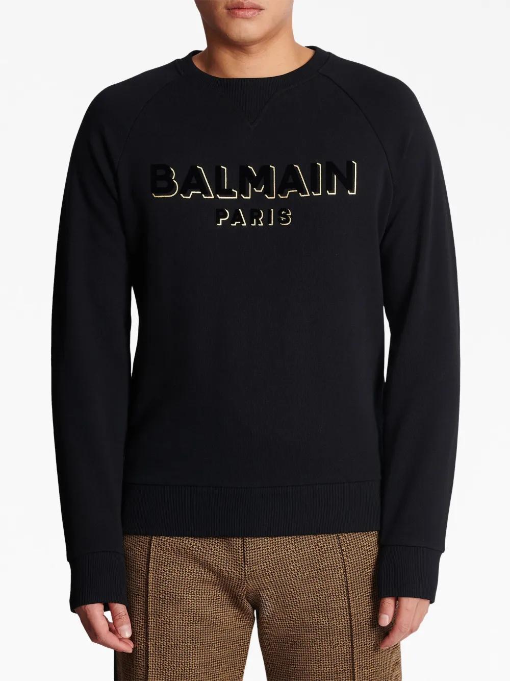 logo-print crew-neck sweatshirt Product Image