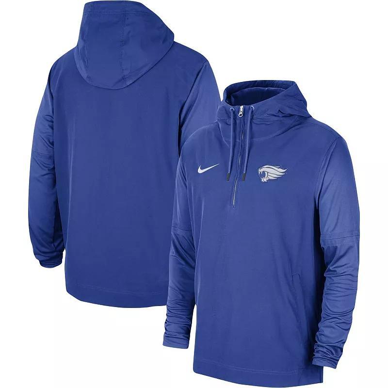 Men's Nike Purple LSU Tigers 2023 Sideline Player Quarter-Zip Hoodie Jacket, Size: XL Product Image