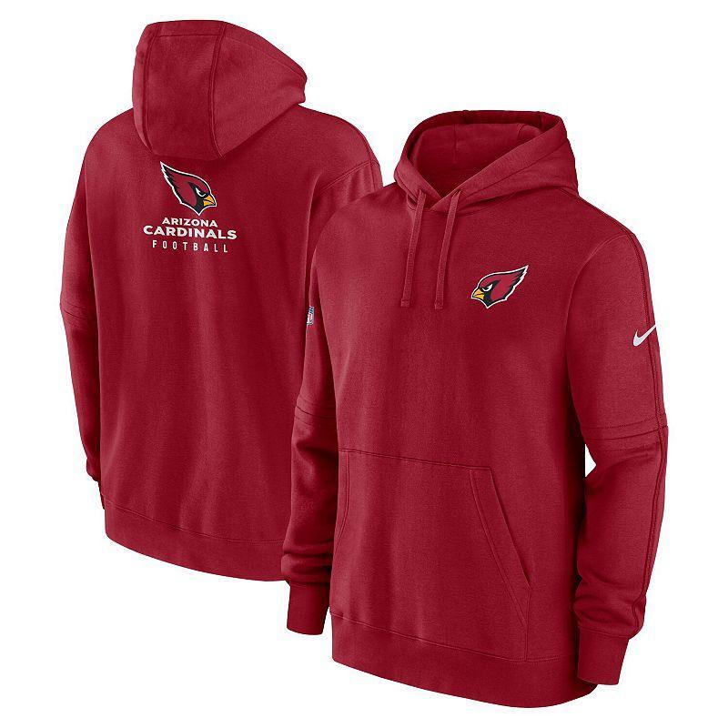Mens Nike Cardinal Arizona Cardinals Sideline Club Fleece Pullover Hoodie Product Image
